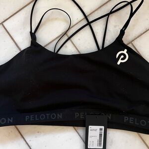 Peloton Black Strappy Sports Bra